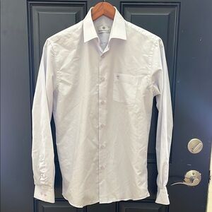 Classic White Men's Dress Shirt